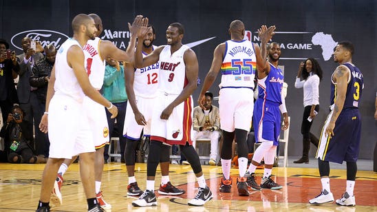 NBA's current, former stars put on show in Africa exhibition