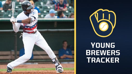 Brewers' Brinson continues hot streak at Triple-A