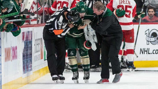 Nyquist suspended 6 games for high-sticking Wild's Spurgeon in face