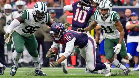 Texans' offensive line holds Jets DE Wilkerson in check