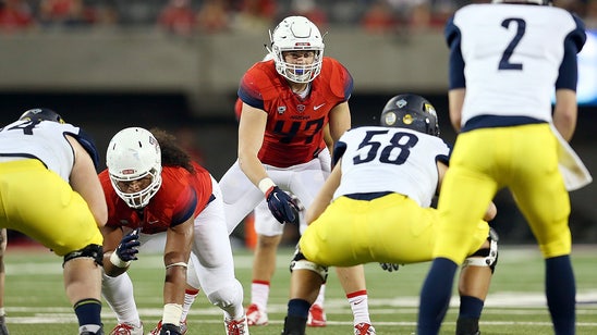 Jake Matthews is Arizona's fifth starting middle linebacker in 2015