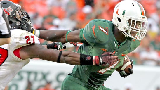 Miami RB Gus Edwards out for the season