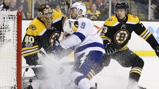 Lightning fall behind in 1st period, can't claw back in road loss to Bruins