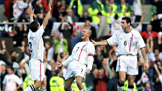 15 years ago David Beckham hit this spectacular free kick to send England to the World Cup
