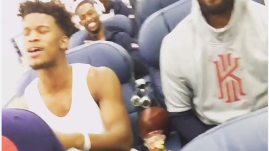 Watch Jimmy Butler and Kyrie Irving rock out to Vanessa Carlton on the Team USA plane