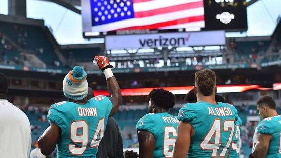 Dolphins' Stills, Quinn and Wilson protest during national anthem