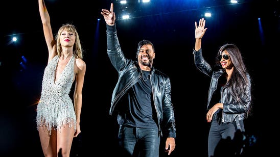 Russell Wilson, Ciara join Taylor Swift on stage in Seattle