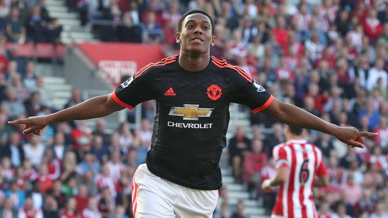 Anthony Martial hits double as United fight off Southampton