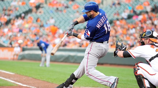 Moreland hits 2 HRs to power Rangers to win over Orioles