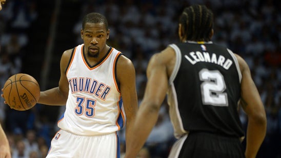 Kevin Durant scores 41, Thunder take Game 4 to even series with Spurs