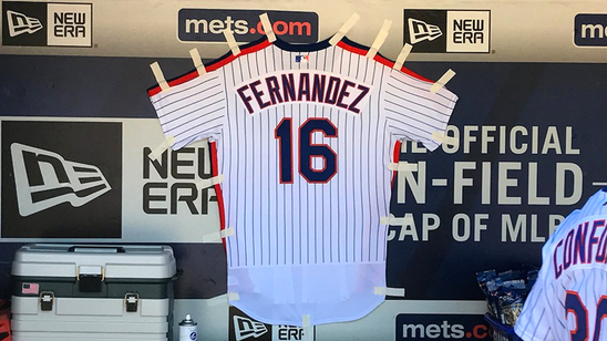 Yoenis Cespedes and Yasiel Puig honor Jose Fernandez by hanging his jersey in dugout