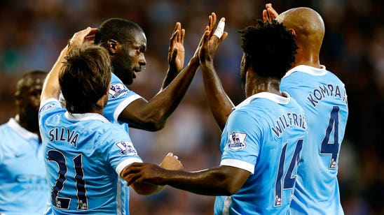Yaya Toure sets transfer talk behind him after great start for City