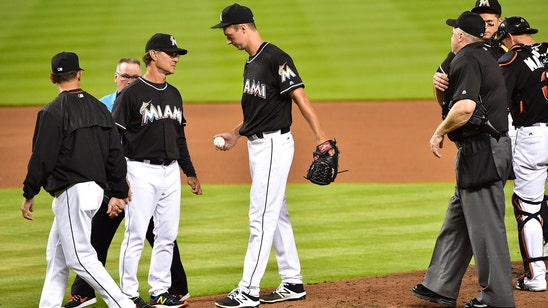 Colin Rea leaves injured in first start since joining Marlins