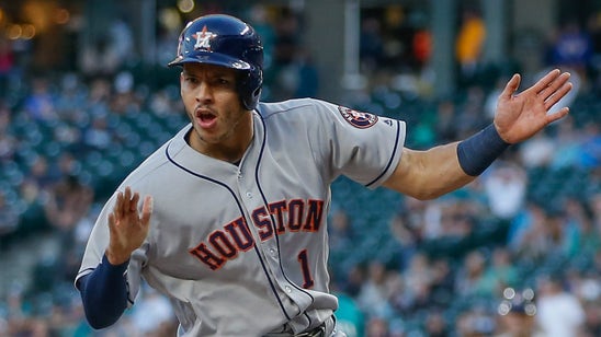 Watch Astros phenom Carlos Correa blaze around the bases and score from 2B on a wild pitch