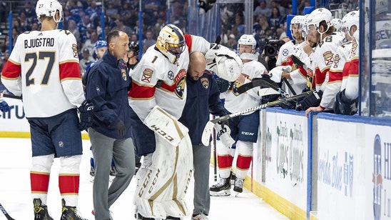 Panthers goalie Roberto Luongo out for 2-4 weeks after injuring knee in season opener
