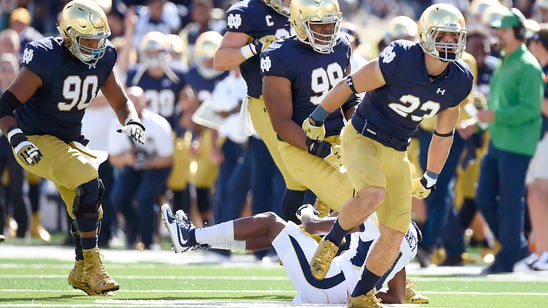 Unluck of the Irish: Notre Dame DB hurt celebrating