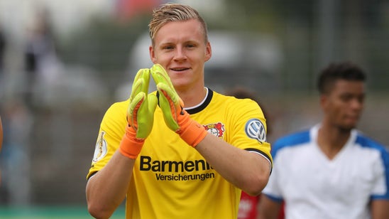 Leverkusen's Bernd Leno made two ridiculous saves with his face