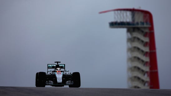 F1: Hamilton leads wet FP3 in Austin
