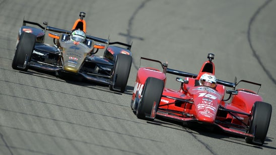 Rahal survives Fontana pack racing to earn second career IndyCar win
