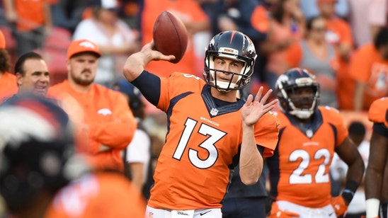 Broncos QB Trevor Siemian carted off the field after being thrown to ground
