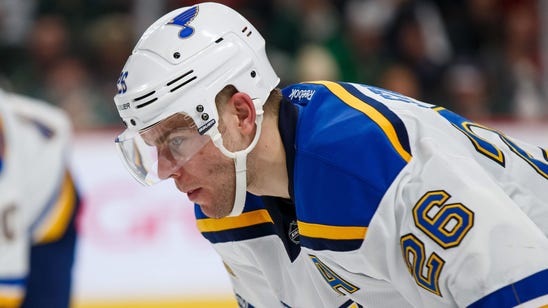 Blues' Stastny skates for first time in almost a month