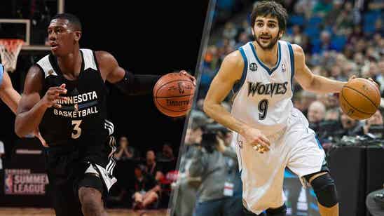 Despite trade talk Wolves' Rubio ready to mentor Dunn