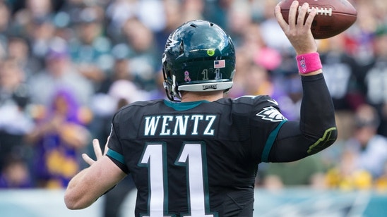Carson Wentz Can't Work His Mouthguard (Video)