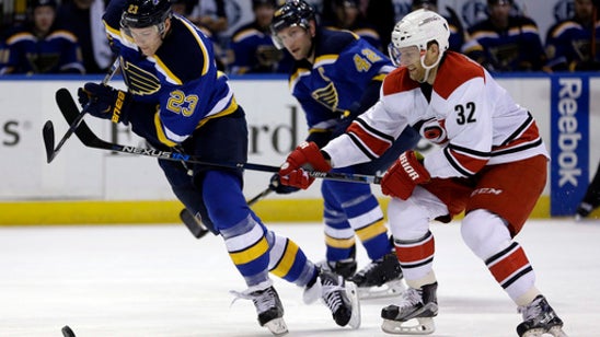 Skinner has goal, assist to lift Hurricanes over Blues 4-1