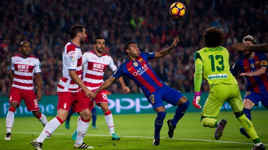 Watch: Barcelona nets 1â0 win on Rafinha's bicycle kick