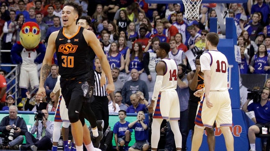 Kansas suffers third home loss, 84-79 to Oklahoma State