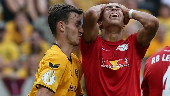 Dynamo Dresden fans threw a severed bull's head into rival RB Leipzig's stadium