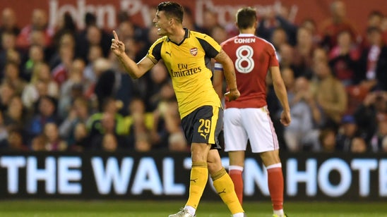 Watch: Granit Xhaka scores on long blast for Arsenal again