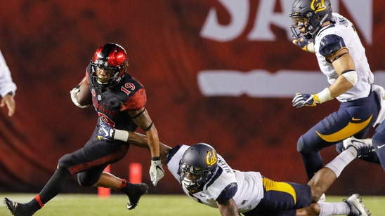 Pumphrey breaks record as San Diego St. beats Cal 45-40