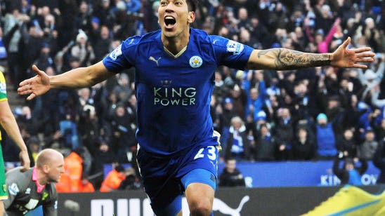 Leicester go five points clear with late Norwich win