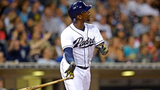 Sore oblique forces Justin Upton to leave Padres game