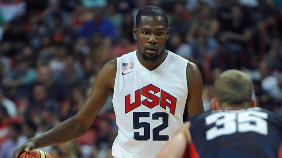 Reports: Durant, 'Melo to practice with Team USA in Vegas