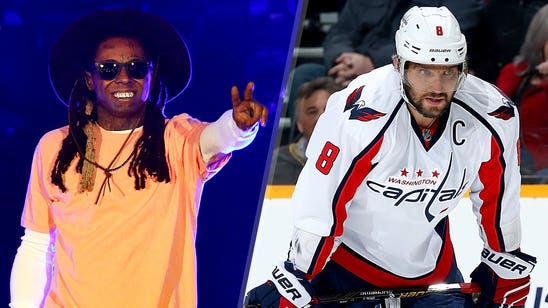 Lil Wayne congratulates Alex Ovechkin on his hat trick