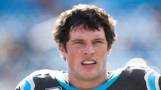 Luke Kuechly appears on TV with Super Bowl weather forecast