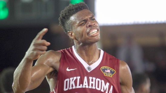 Oklahoma's Buddy Hield warms up for Kansas by making a ton of 3-pointers in a row