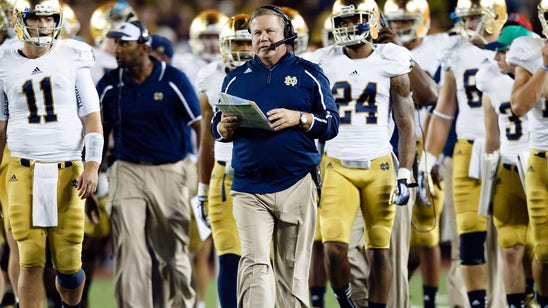 Notre Dame coach Kelly shows the rest of college football how to play 'Irish Jenga'