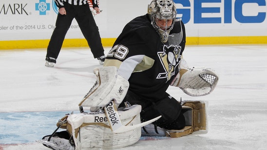 Penguins' Fleury continues lucky streak by winning at horseshoes
