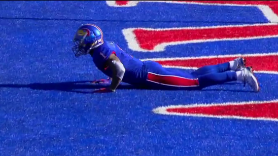 Watch Kansas run the camouflaged kick returner play to perfection