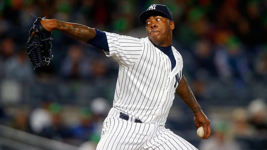 Yankees flamethrower Aroldis Chapman ties his own record for fastest pitch ever