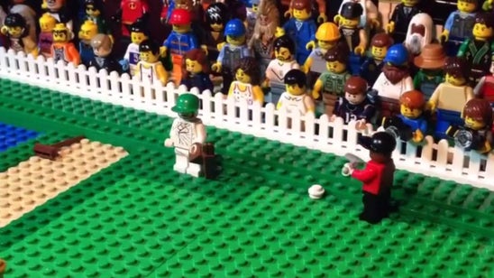 LEGO recreation of Tiger's epic Masters chip is his best highlight in years