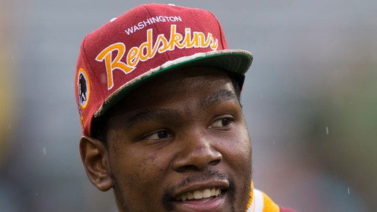 Kevin Durant gives first glimpse of new KD 8 Redskins shoes