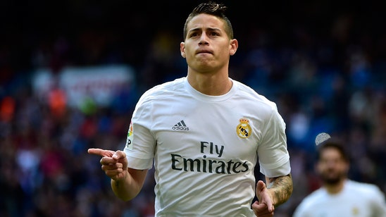 James Rodriguez answers Zidane's challenge with pinpoint free-kick goal