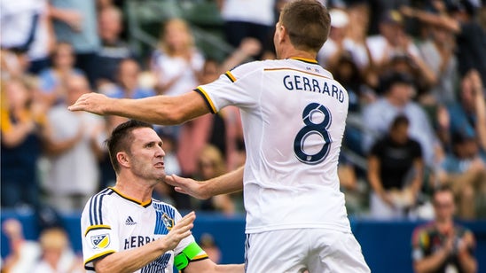 Steven Gerrard and Robbie Keane took on a team of 24 eight-year-olds