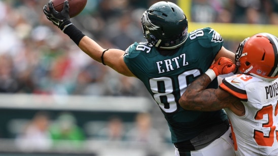 Zach Ertz reportedly won't play against Chicago Bears