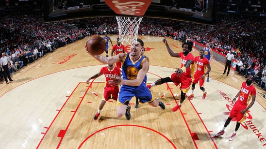 Klay Thompson makes a big splash as Warriors beat Rockets without Curry