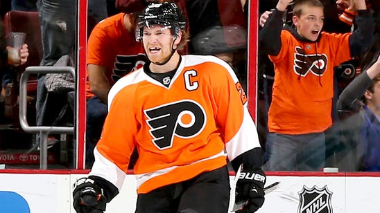 Flyers' Giroux shows range with aerial shots